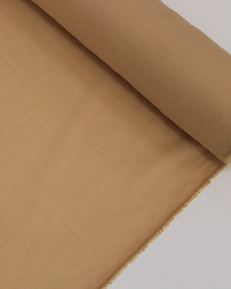 Tecido Cambraia de Algodão Bege Claro