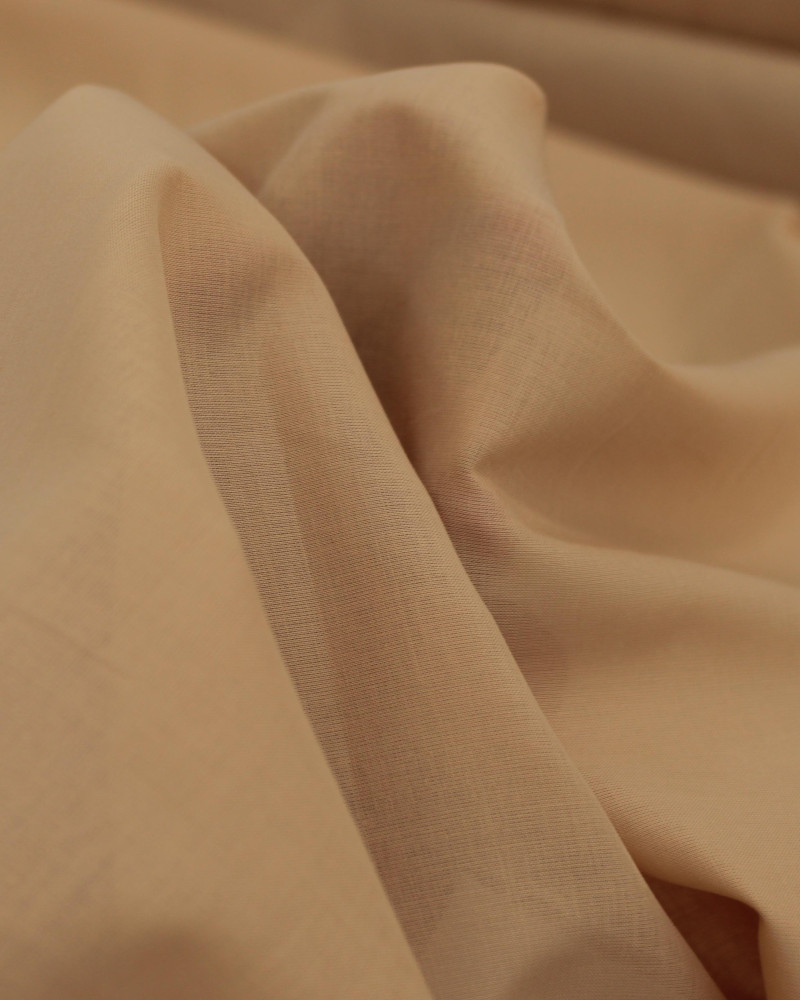 Tecido Cambraia de Algodão Bege Claro