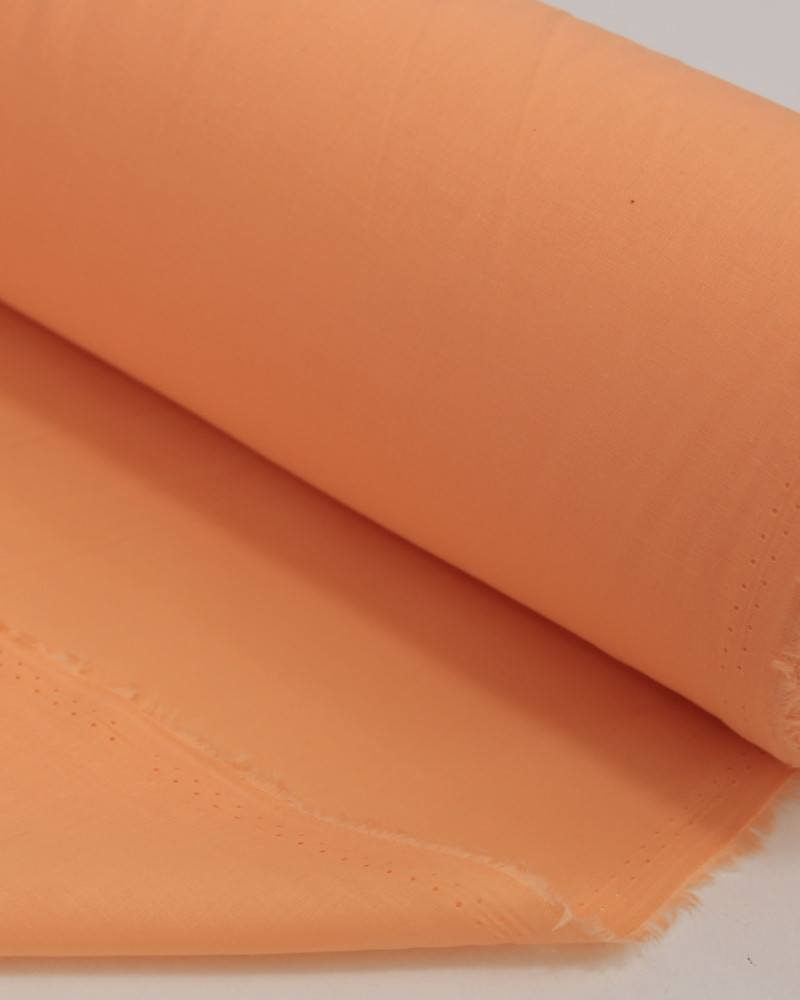 Tecido Cambraia de Algodão Laranja Claro