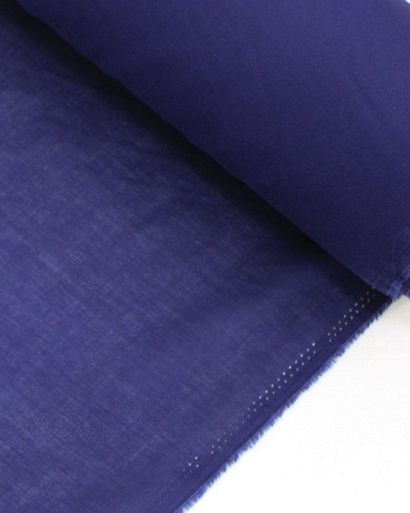 Tecido Cambraia de Algodão Azul Marinho Noite