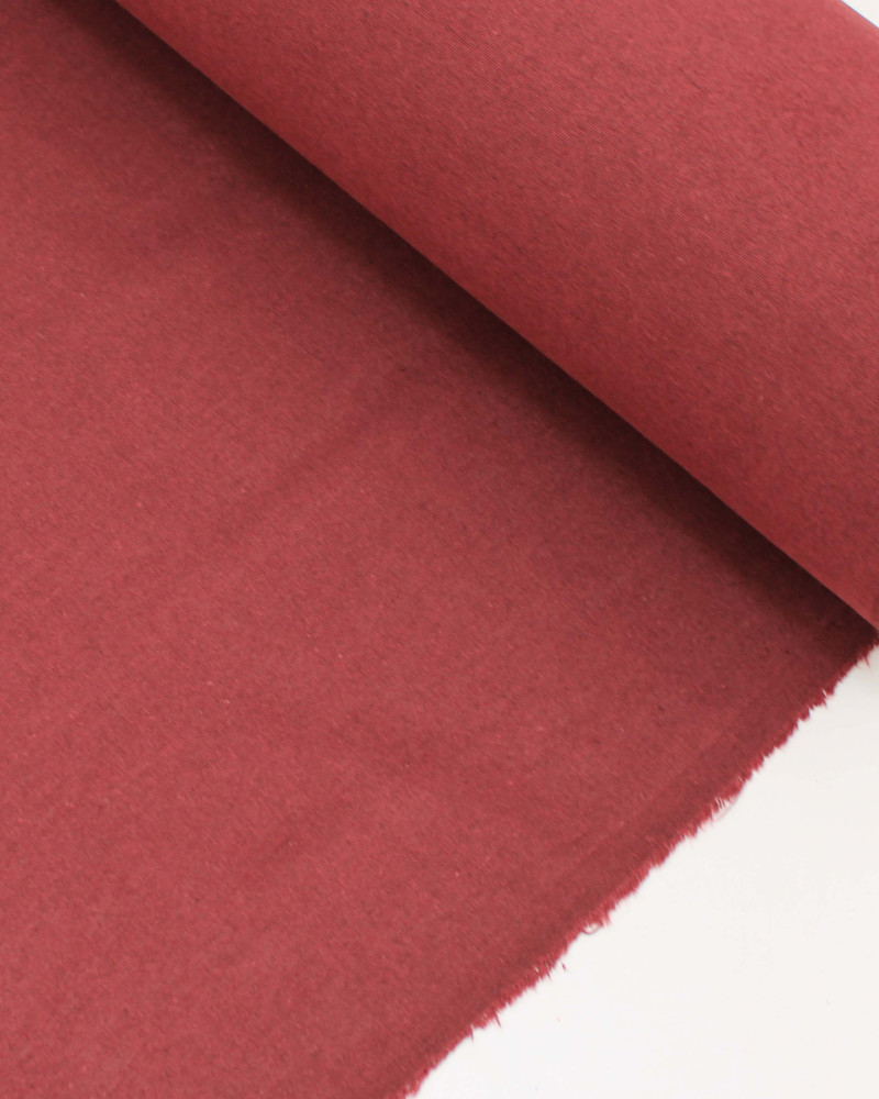 Tecido Linho Misto Rústico Marsala Mescla (0.6m)