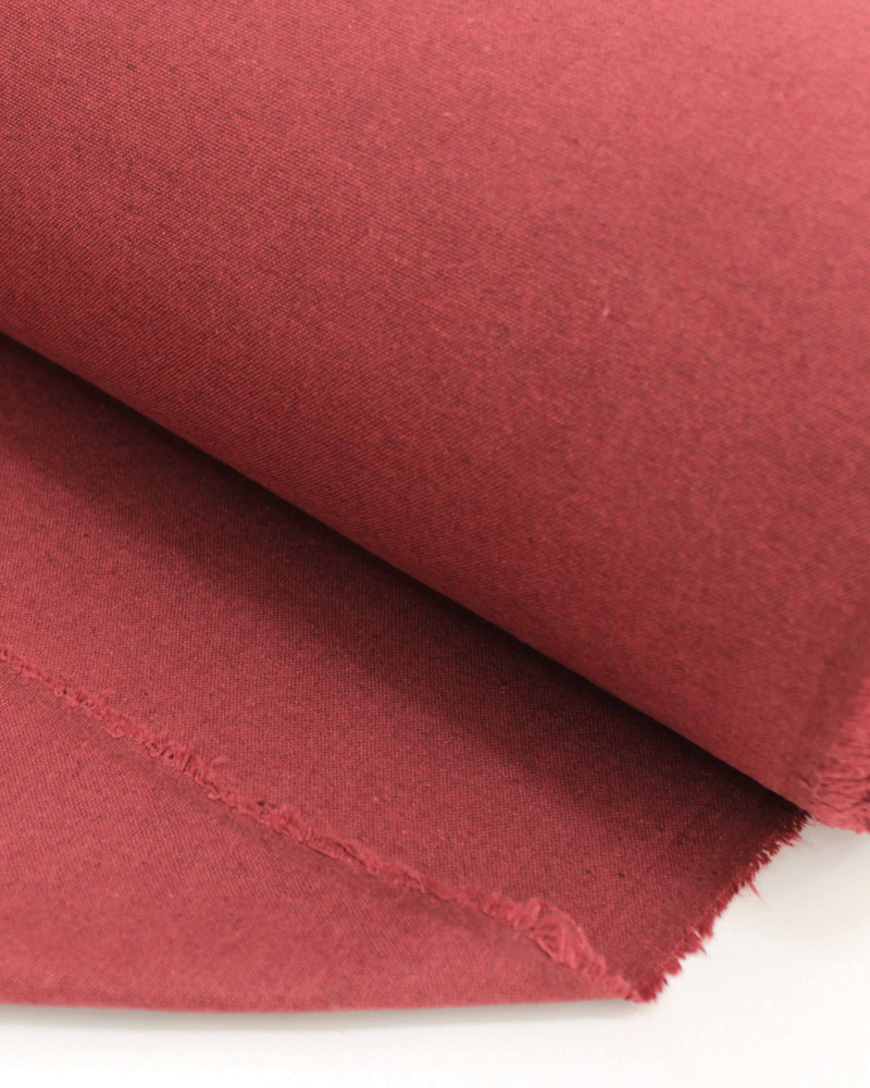 Tecido Linho Misto Rústico Marsala Mescla