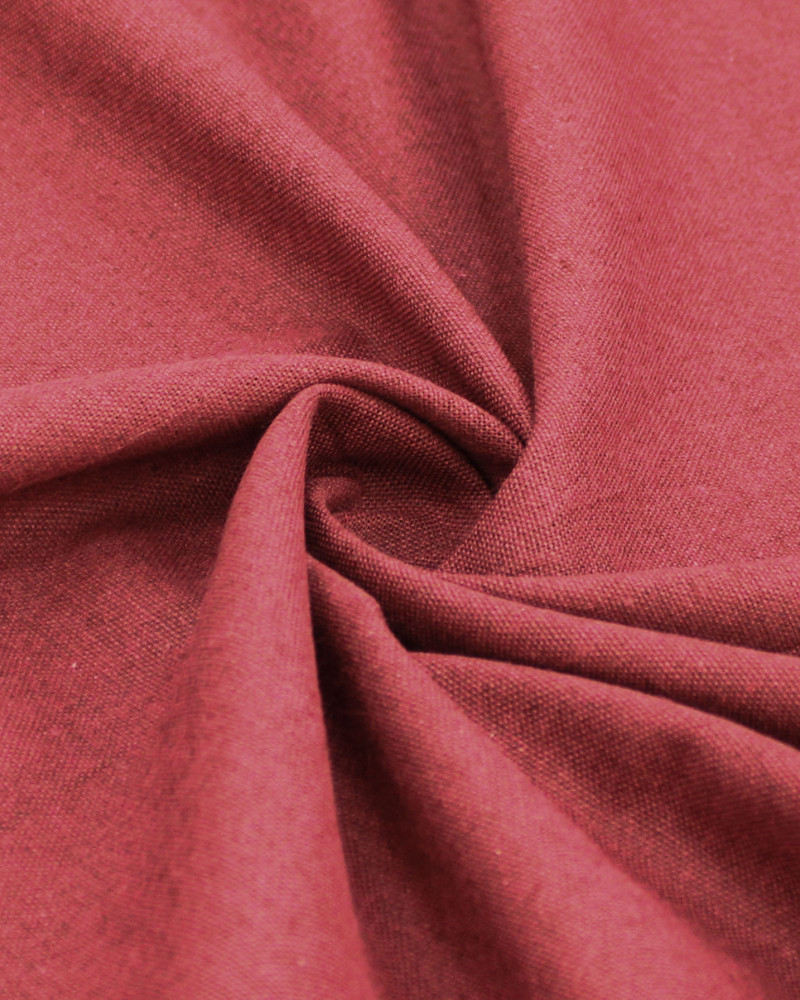 Tecido Linho Misto Rústico Marsala Mescla