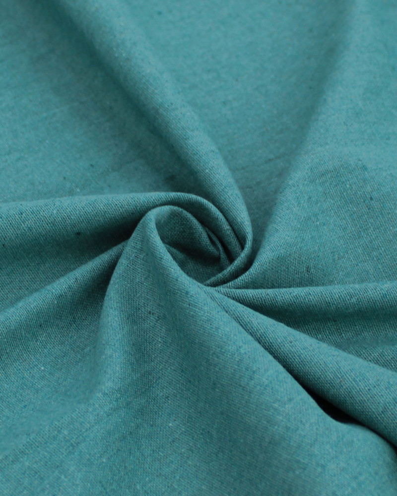 Tecido Linho Misto Rústico Verde Acinzentado