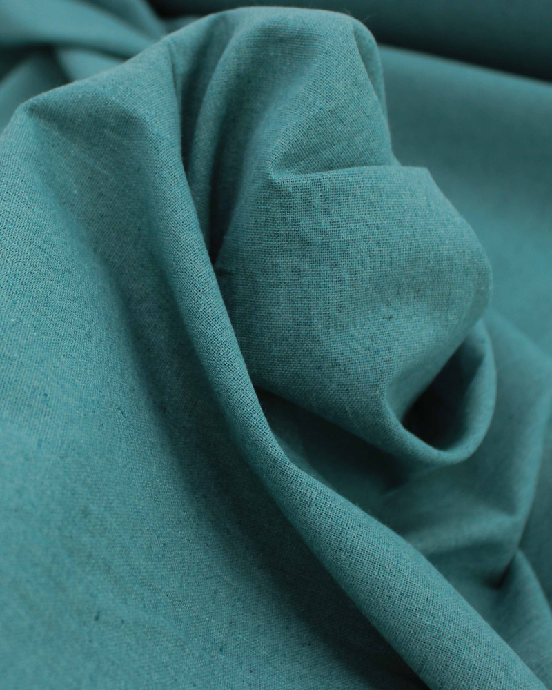 Tecido Linho Misto Rústico Verde Acinzentado