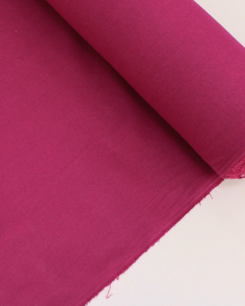 Tecido Linho Misto Rústico Rosa Escuro