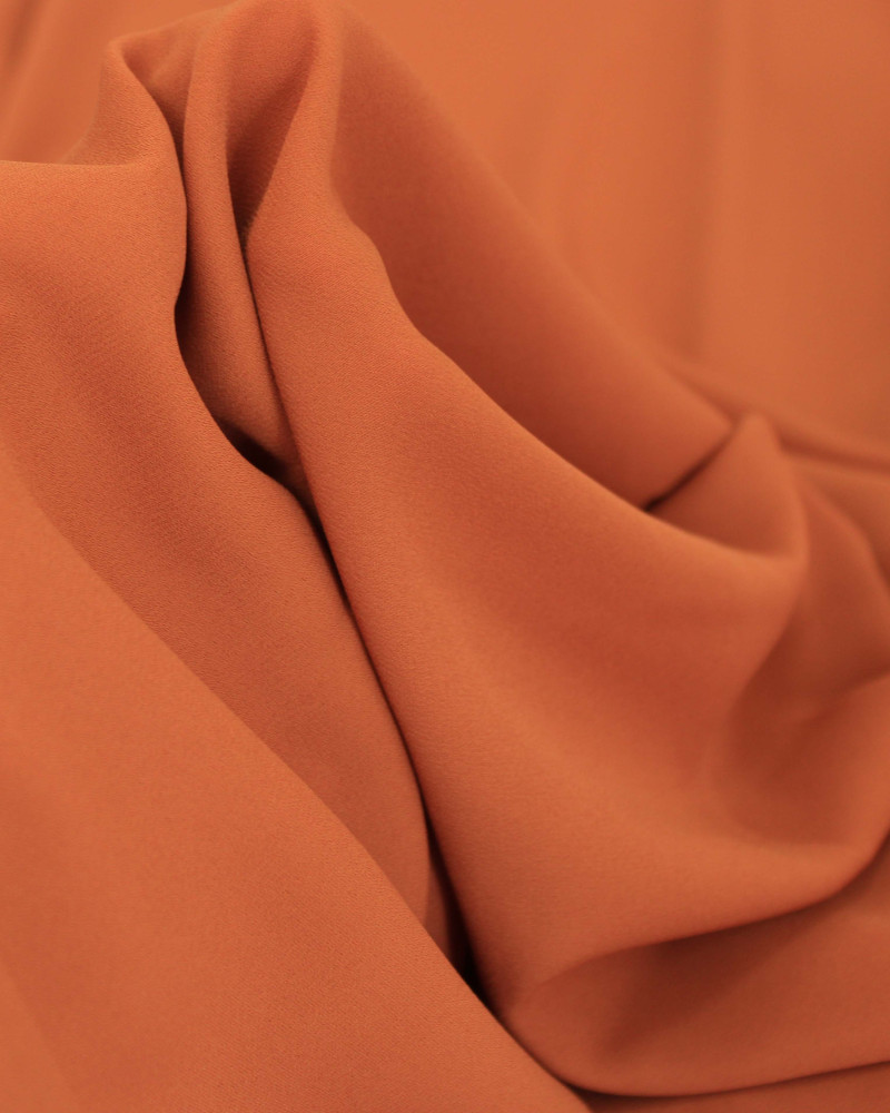 Tecido Crepe Koshibo Leve Terracota