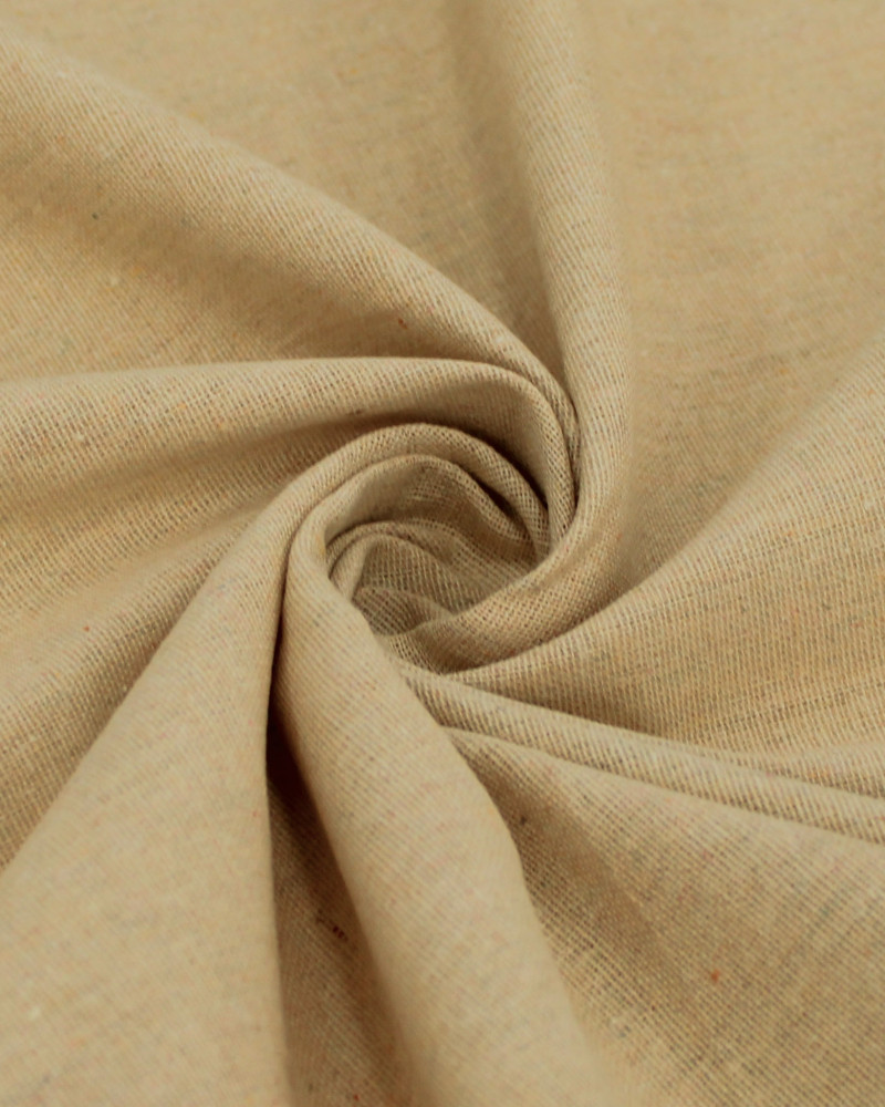 Tecido Linho Misto Rústico Areia Mescla