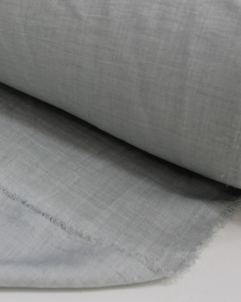 Tecido Crepe Duna Texturizado Cinza Ártico