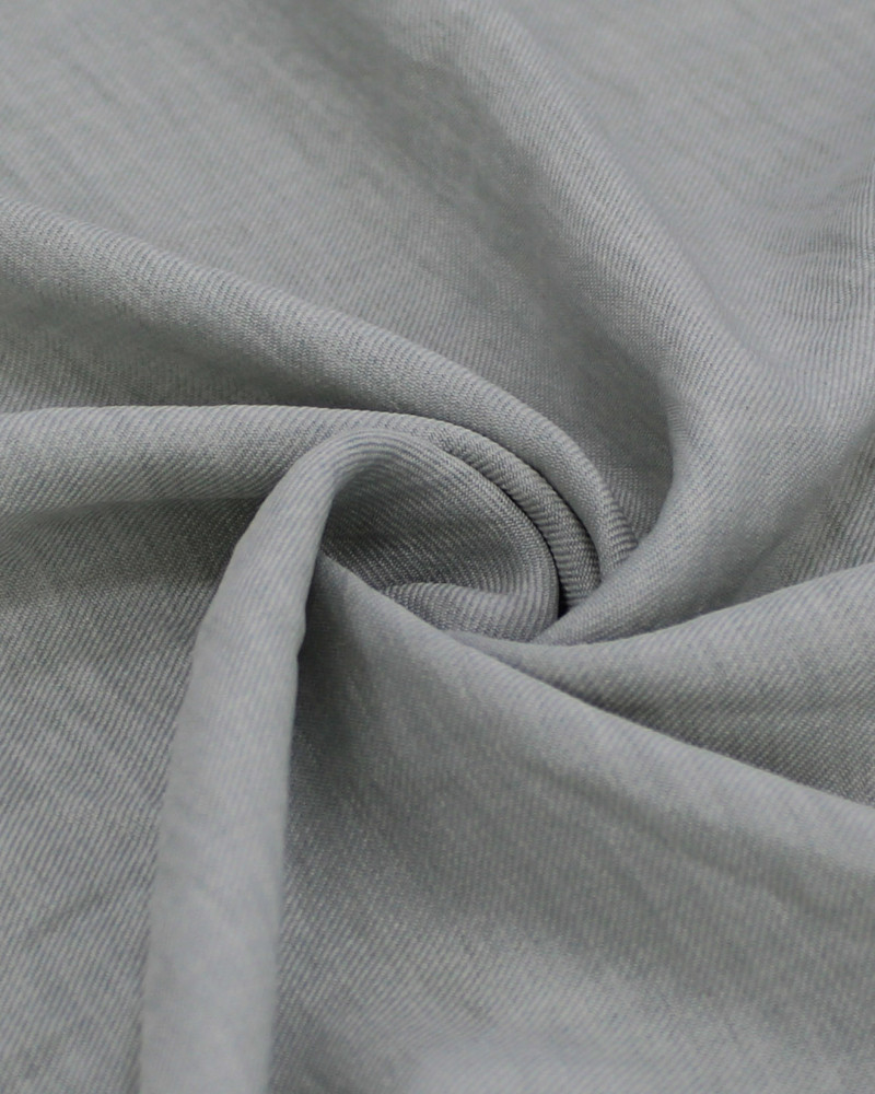 Tecido Crepe Duna Texturizado Cinza Ártico