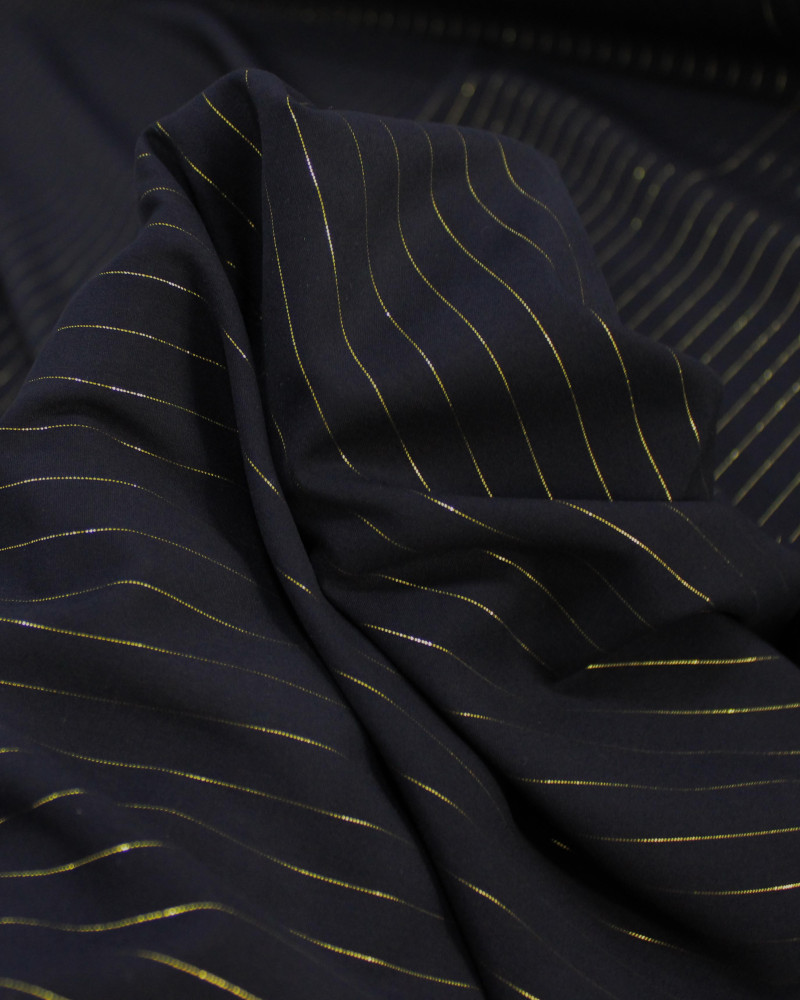 Tecido Viscose com Lurex Preto