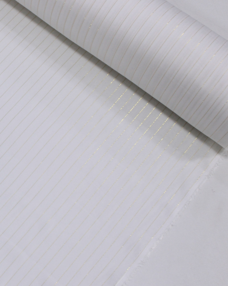 Tecido Viscose com Lurex Offwhite