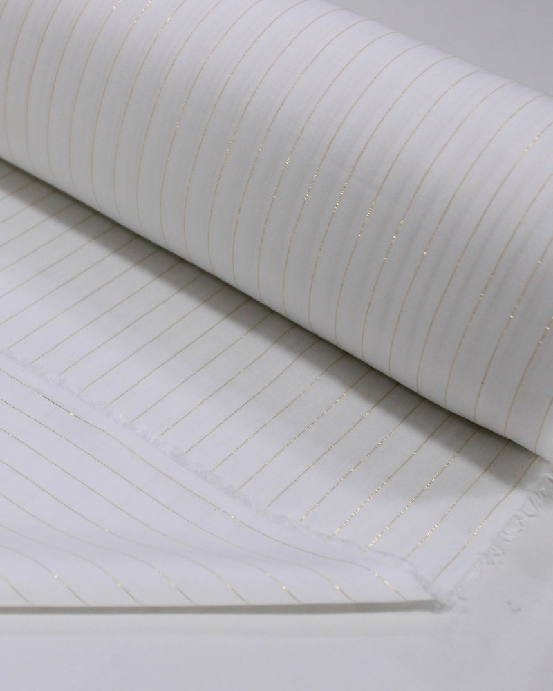 Tecido Viscose com Lurex Offwhite