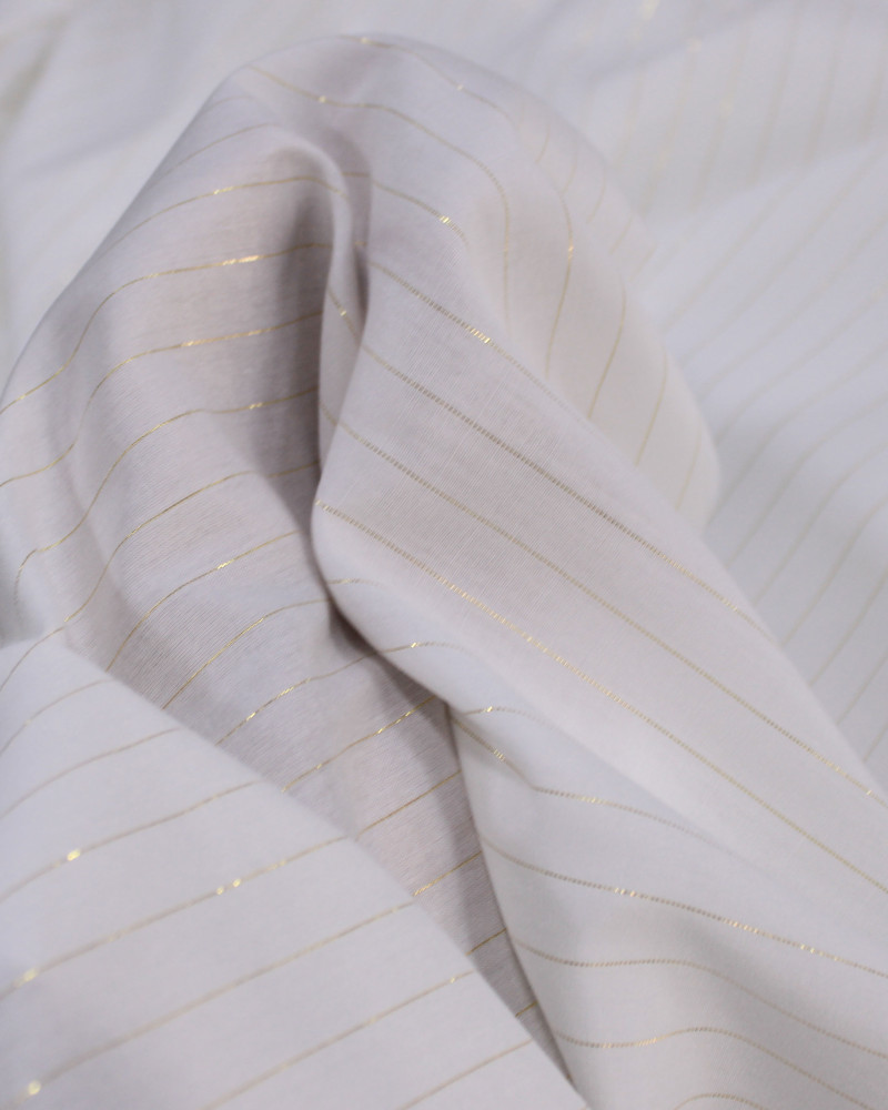 Tecido Viscose com Lurex Offwhite