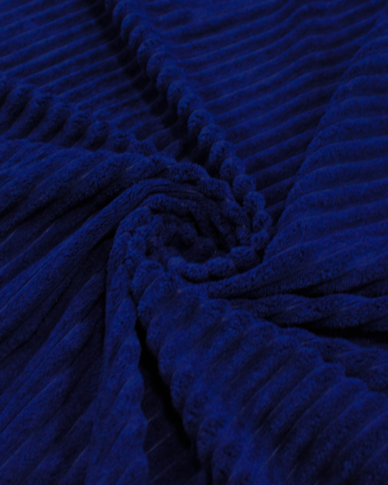 Tecido Veludo Cotelê Jumbo Azul Marinho