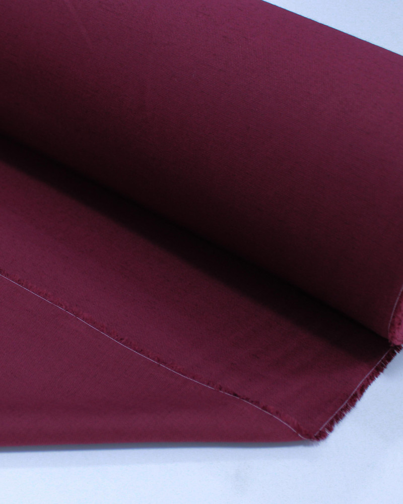 Tecido Linho Panama Leve Marsala