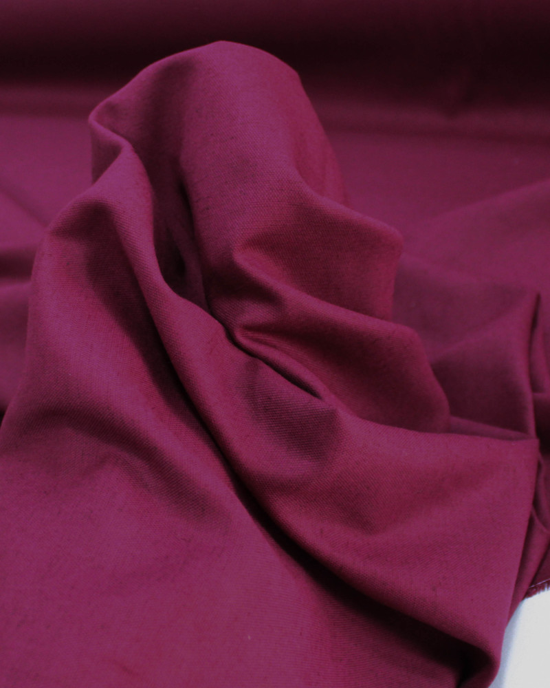 Tecido Linho Panama Leve Marsala