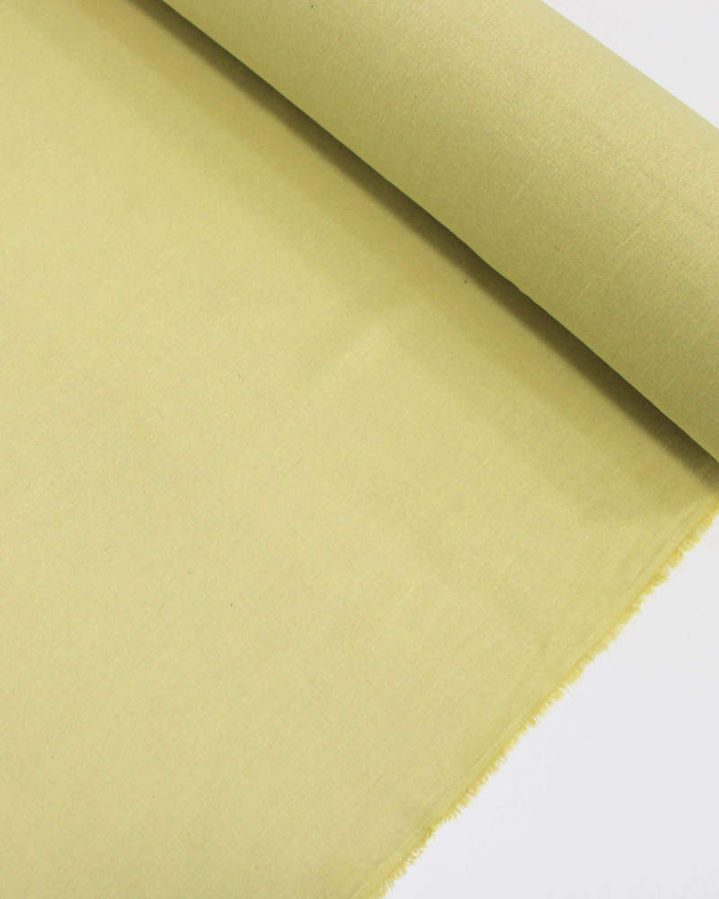 Tecido Linho Misto Rústico Amarelo Estonado