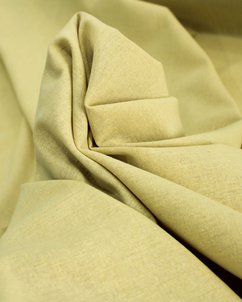 Tecido Linho Misto Rústico Amarelo Estonado