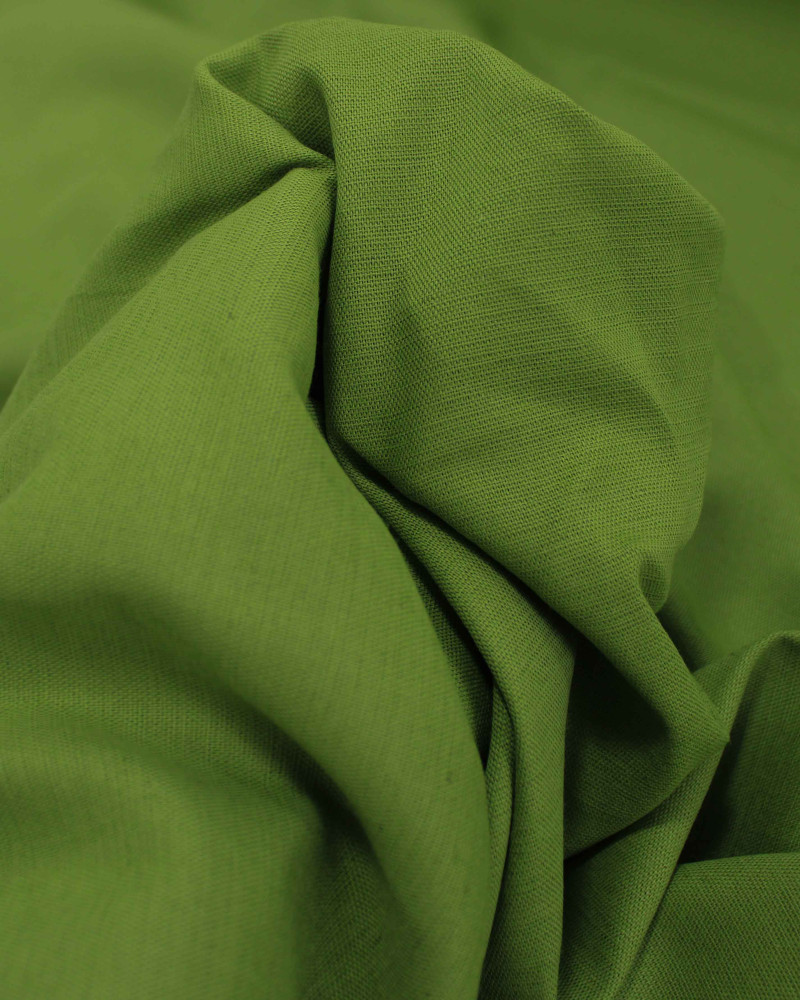 Tecido Linho Panama Leve Verde Oliva