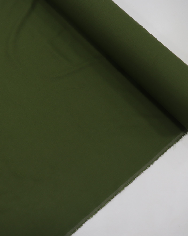 Tecido Linho Misto Rústico Com Elastano Verde Militar (0.5m)