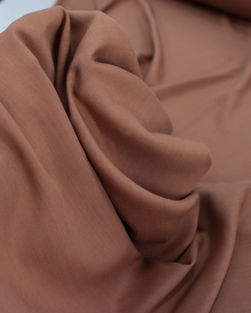 Tecido Viscose Texturizada Castanho Claro (0.6m)