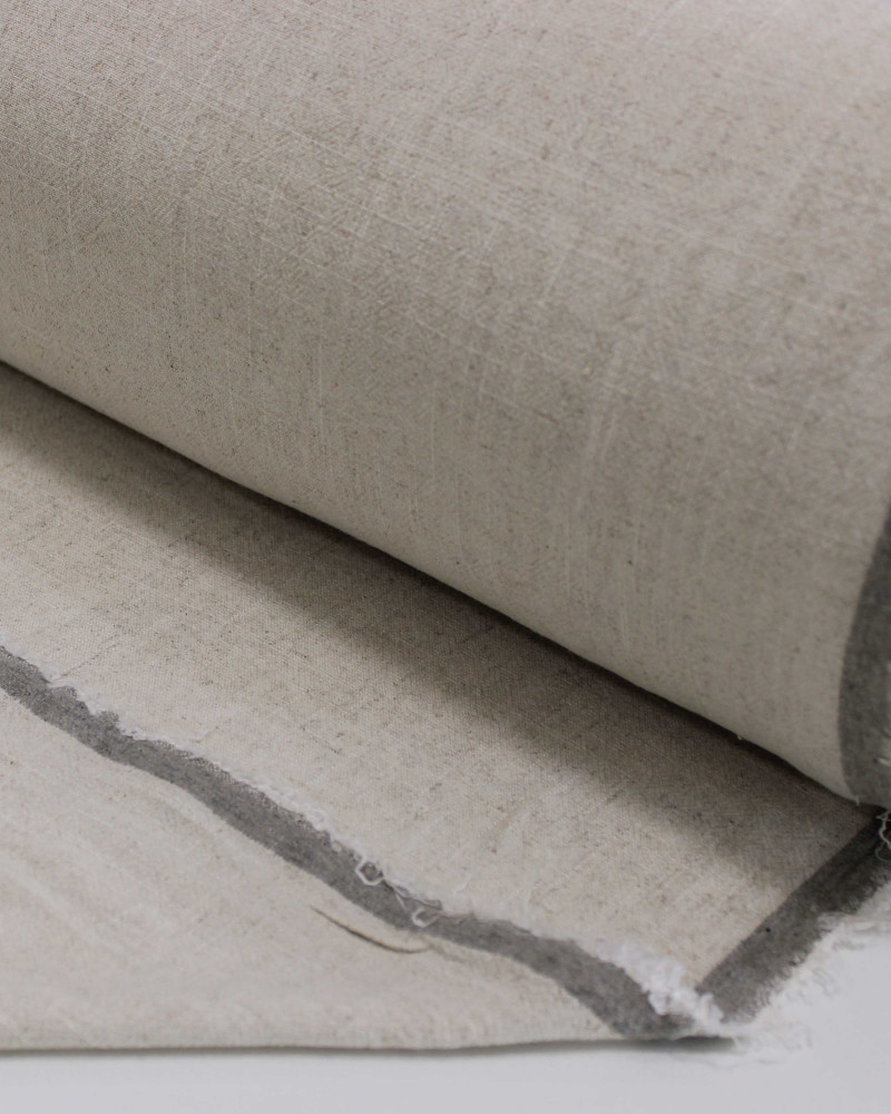 Tecido Linho Misto Texturizado Cru