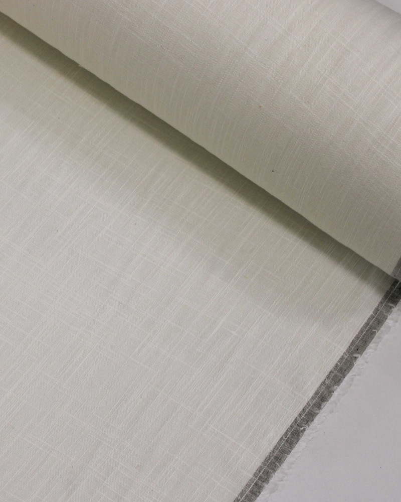 Tecido Linho Misto Texturizado Offwhite