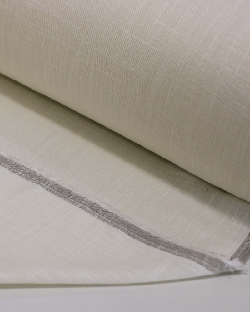 Tecido Linho Misto Texturizado Offwhite