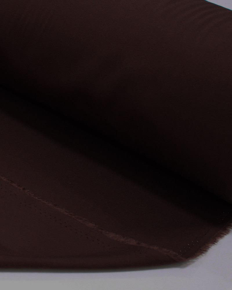 Tecido Viscose Sarjada Marrom Escuro