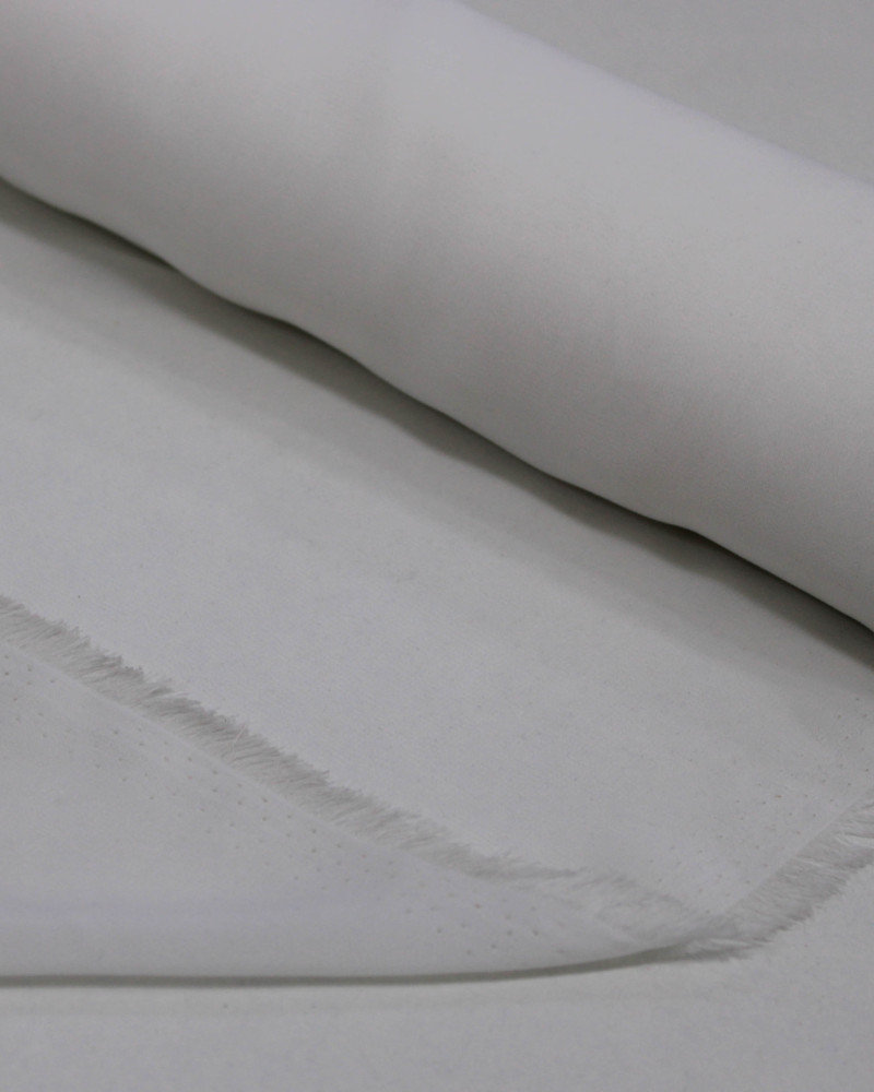 Tecido Crepe Chiffon Offwhite 