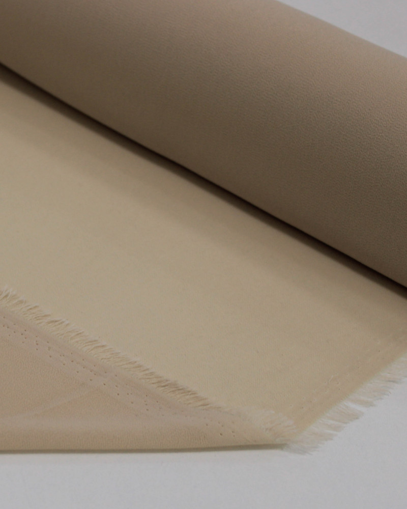 Tecido Crepe Chiffon Bege