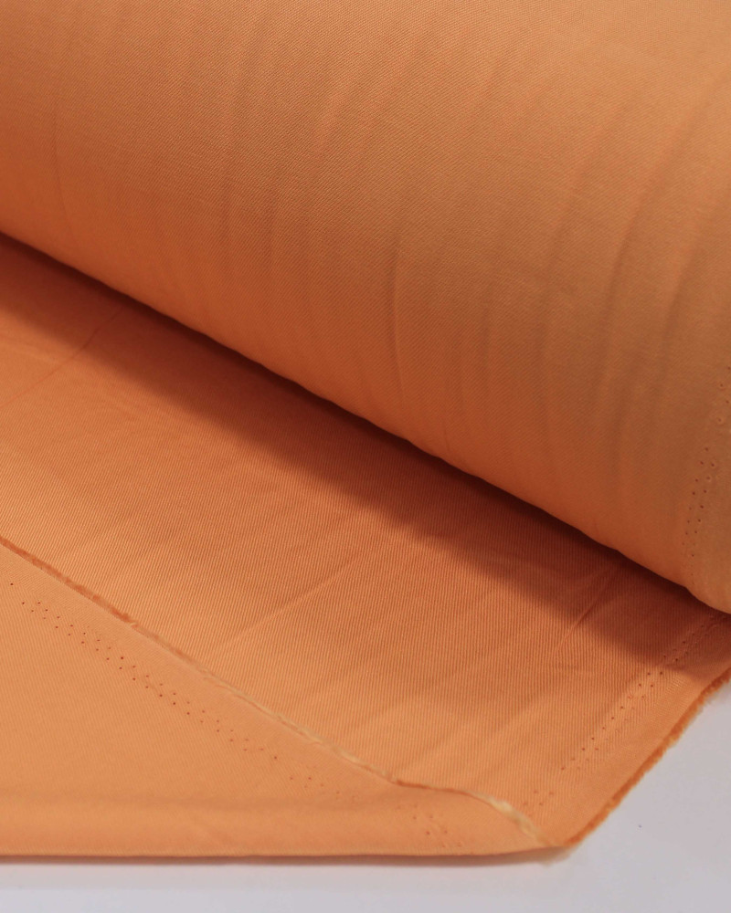 Tecido Viscose Sarjada Laranja Claro