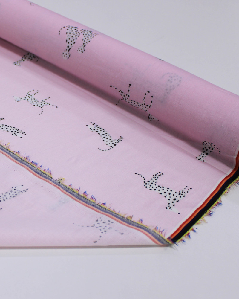 Tecido Cambraia de Algodão Italiano Estampa Dálmatas