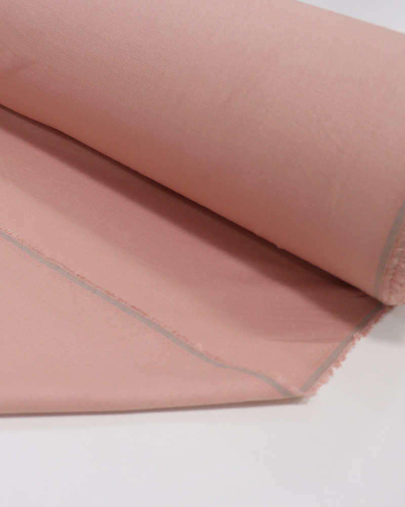 Tecido Linho Misto Rústico com Elastano Rosa Chá (1m)