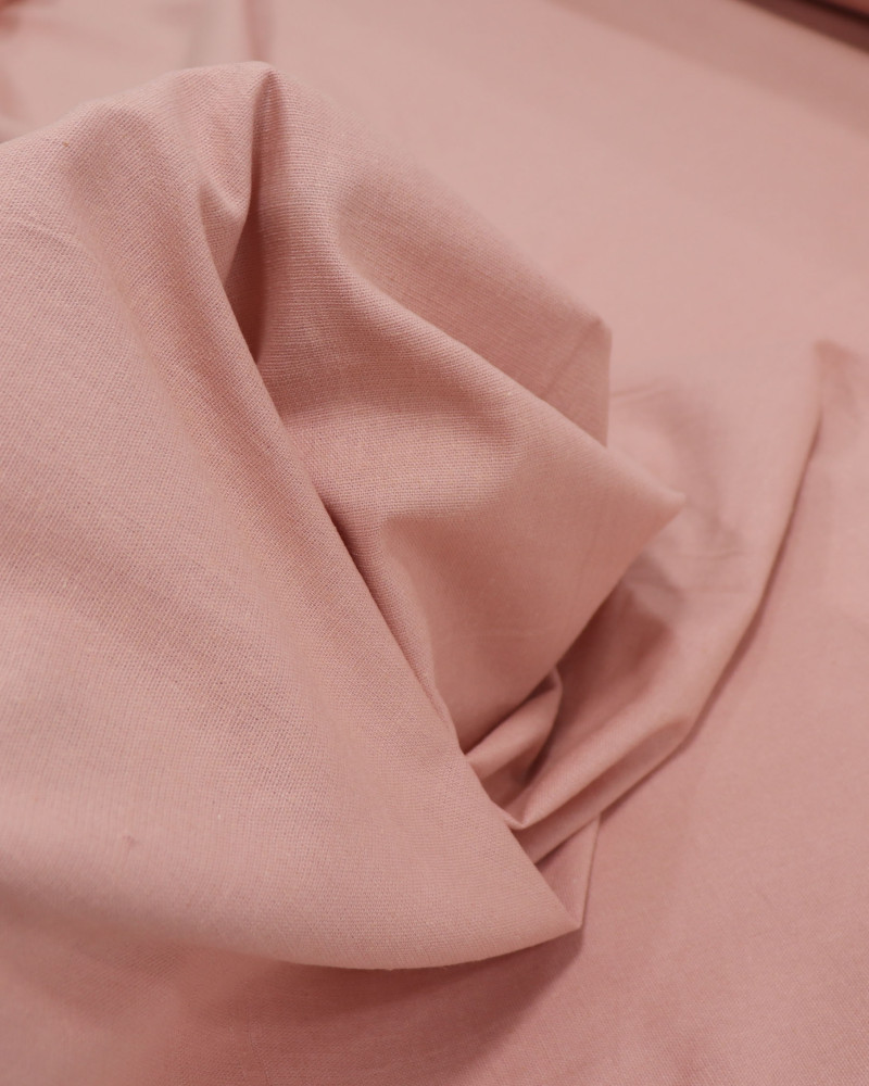 Tecido Linho Misto Rústico com Elastano Rosa Chá (1.8m)