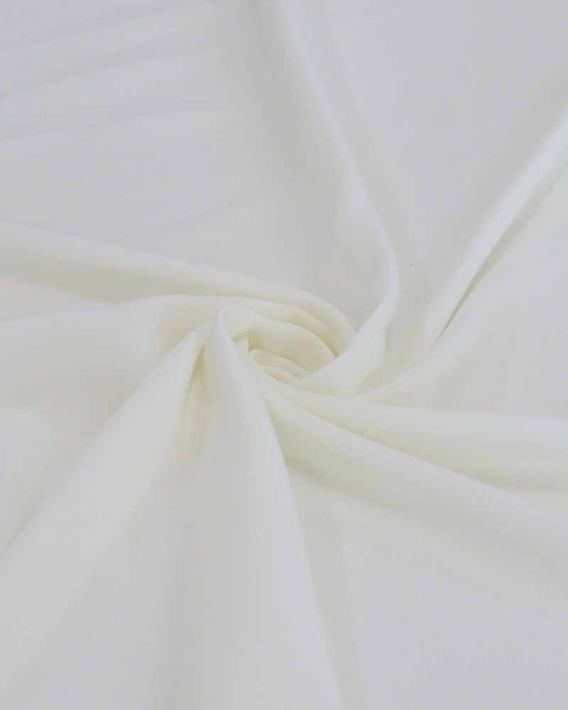 Tecido Crepe Texturizado com Elastano Offwhite