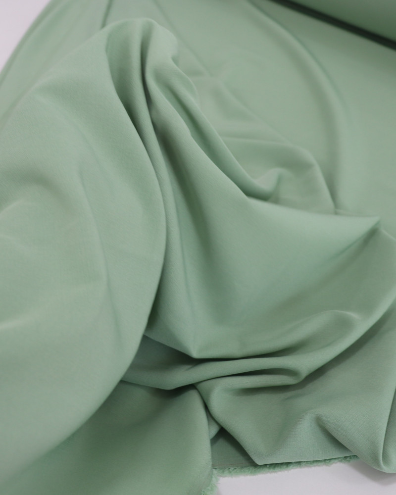 Tecido Crepe Texturizado com Elastano Verde Jade