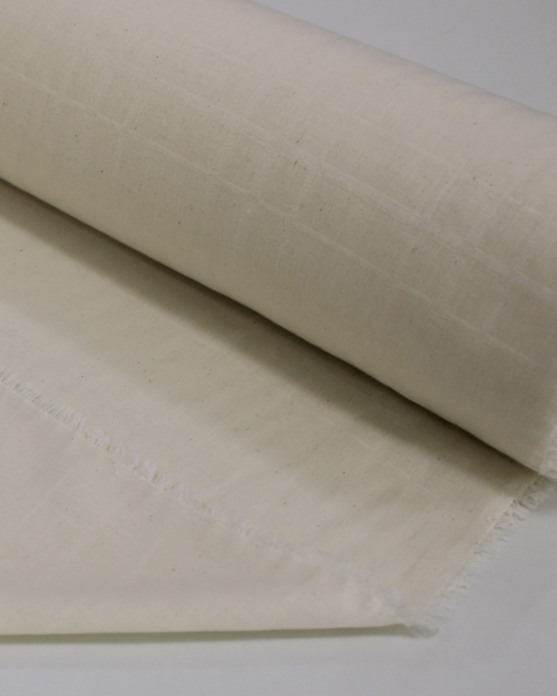 Tecido Tricoline Xadrez Triplo Maquinetado Offwhite