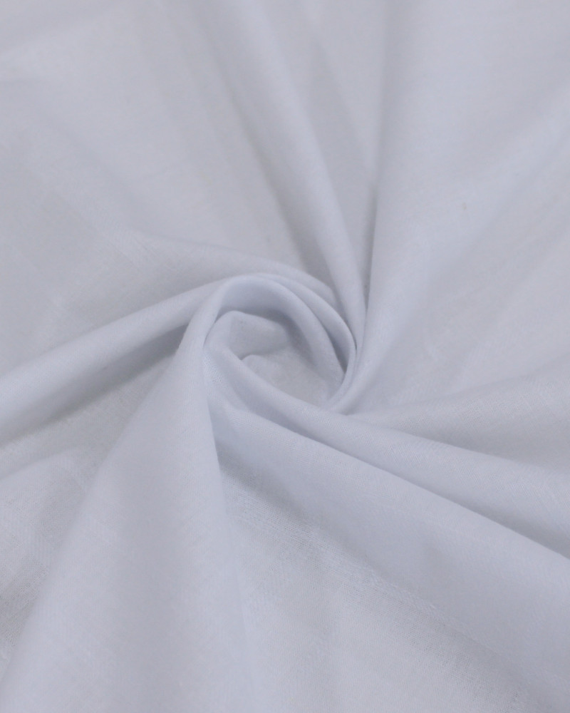 Tecido Tricoline Xadrez Triplo Maquinetado Branco