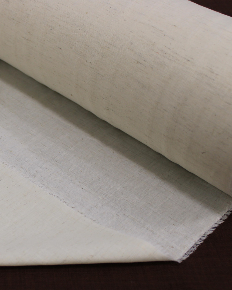 Tecido Tricoline com Linho Xadrez Triplo Maquinetado Areia Mescla