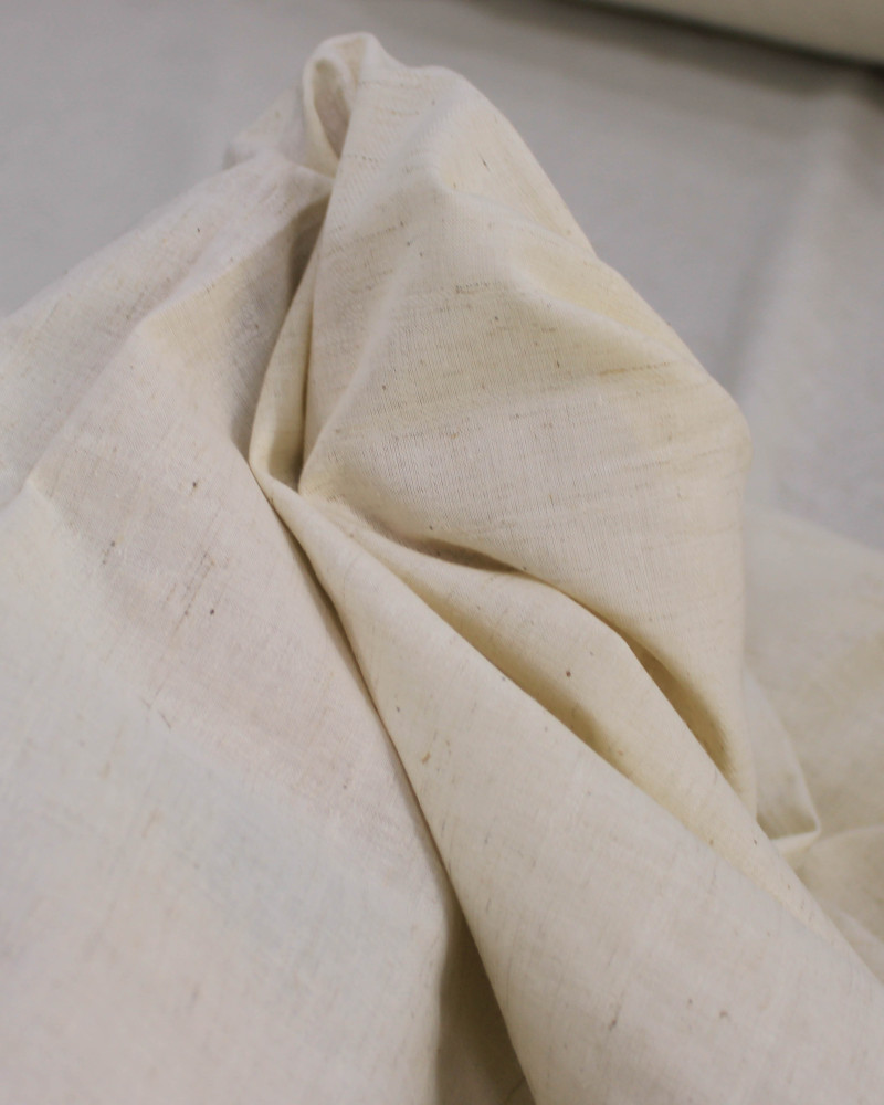 Tecido Tricoline com Linho Xadrez Triplo Maquinetado Areia Mescla