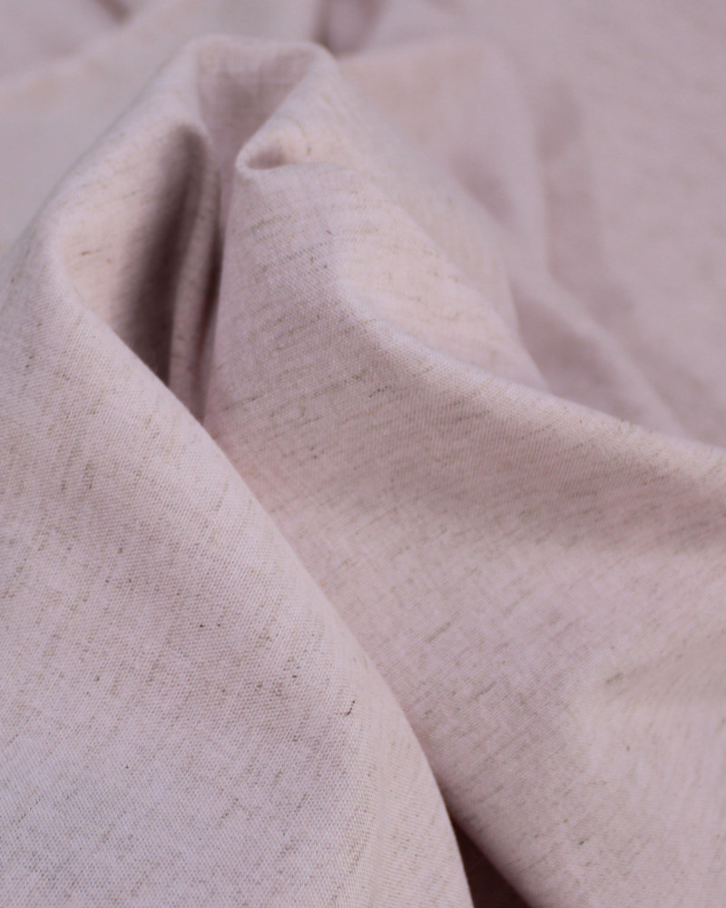 Tecido Linho Ipanema Rosa Quartzo Mescla