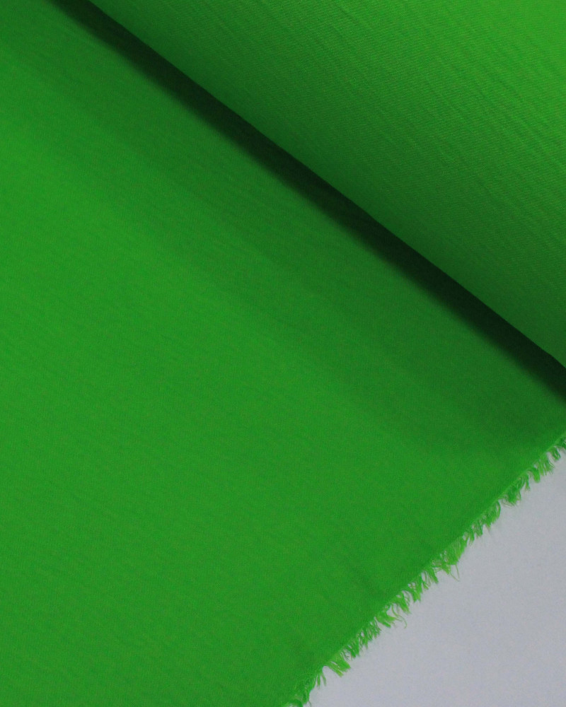 Tecido Crepe Duna Texturizado Verde Folha