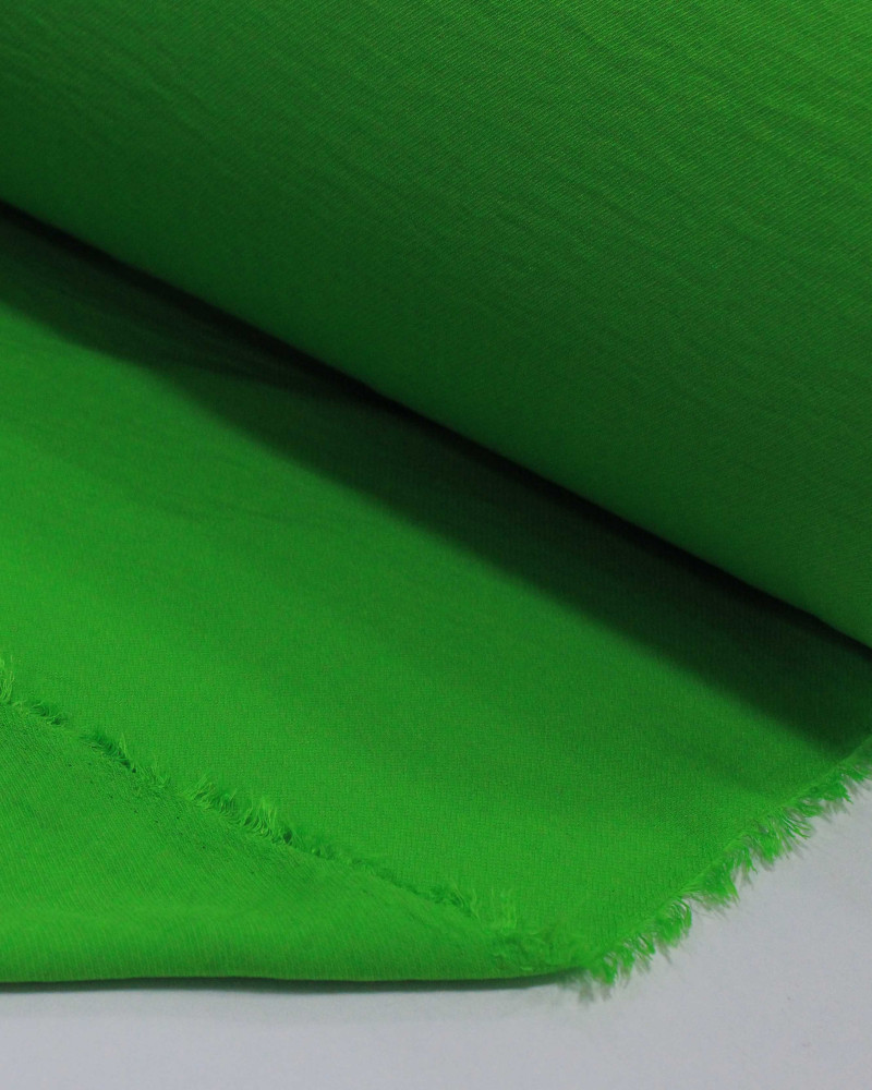 Tecido Crepe Duna Texturizado Verde Folha