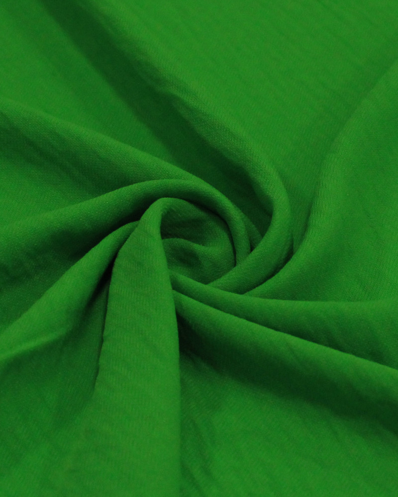 Tecido Crepe Duna Texturizado Verde Folha