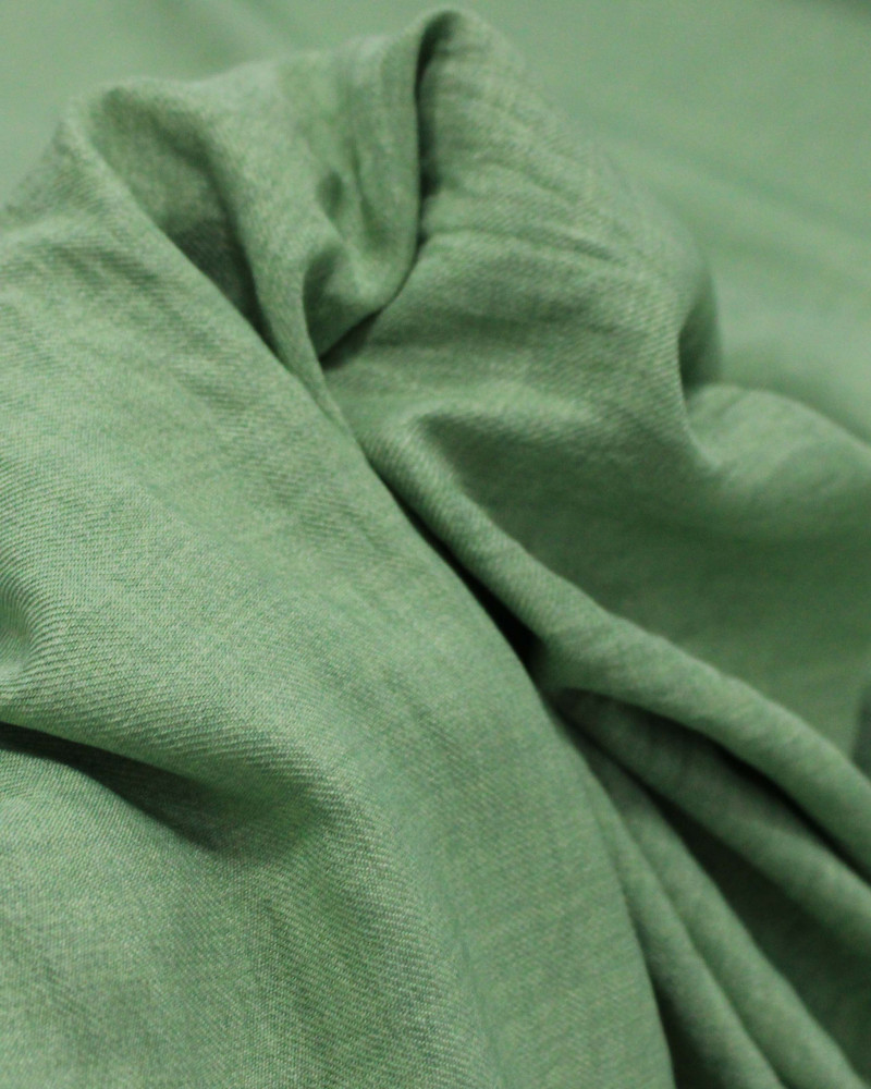 Tecido Crepe Duna Texturizado Verde Menta