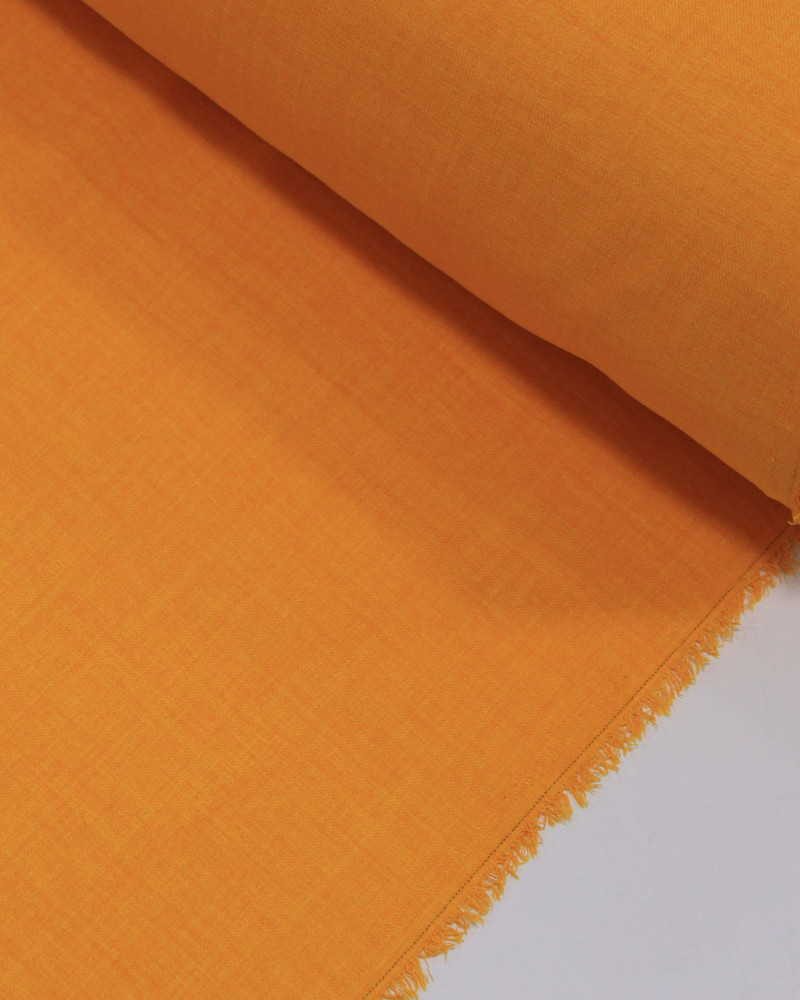 Tecido Crepe Duna Texturizado Açafrão