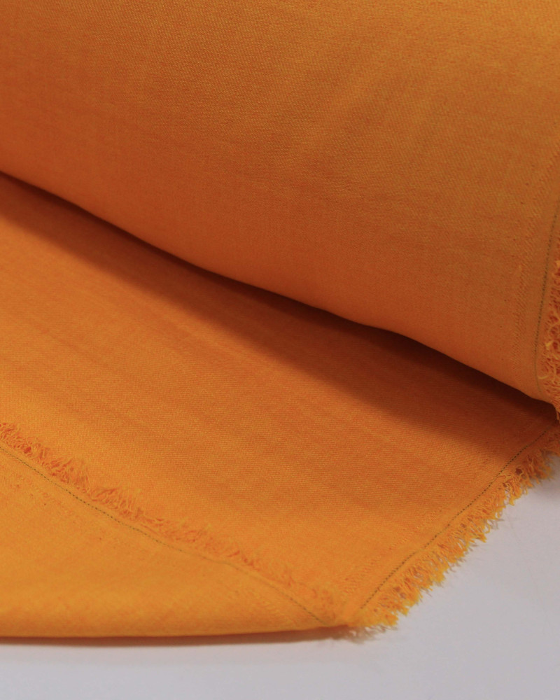 Tecido Crepe Duna Texturizado Açafrão