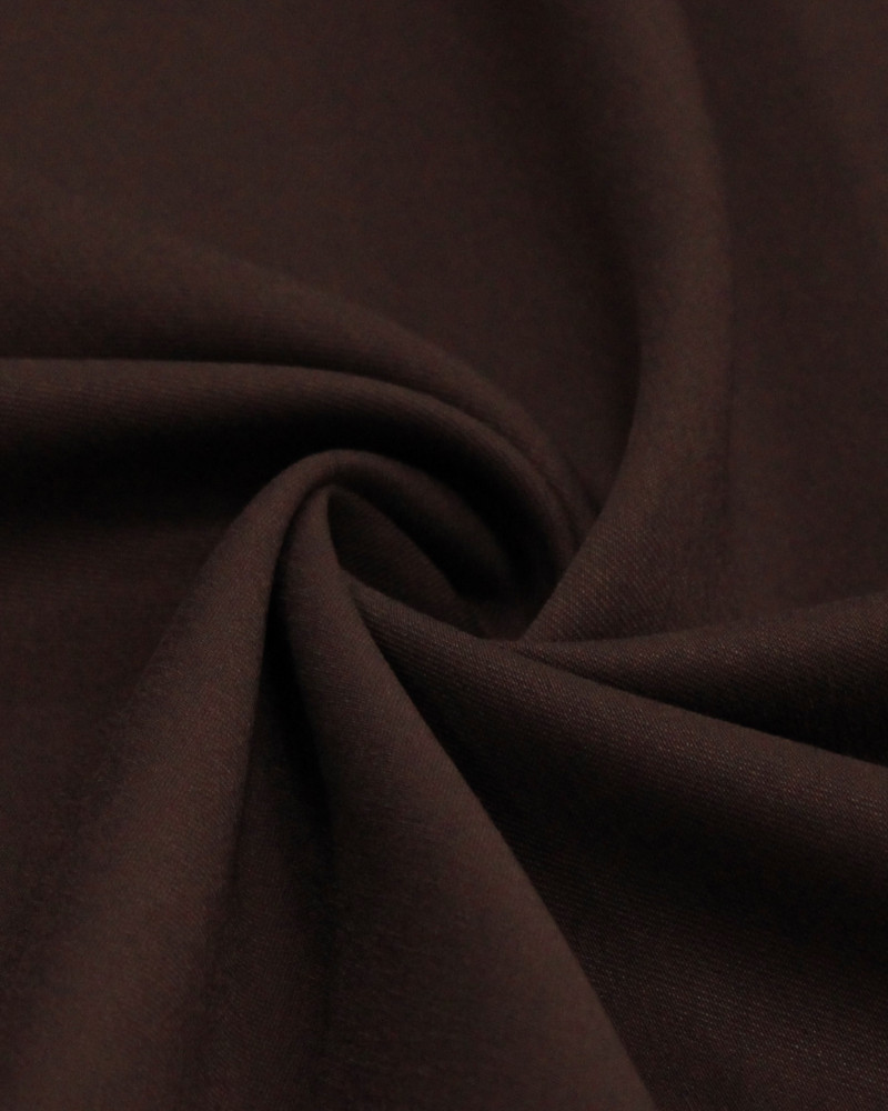 Tecido Alfaiataria de Viscose Marrom Escuro